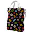 Ecstasy pills pattern Canvas Messenger Bag View1