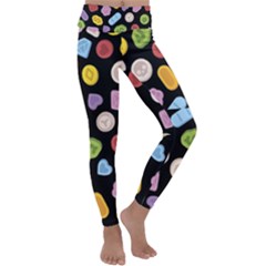 Ecstasy Pills Pattern Kids  Lightweight Velour Classic Yoga Leggings by Valentinaart