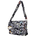New York City Nyc Broadway Doodle Art Full Print Messenger Bag (S) View1