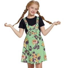 Retro 1880s Flowers Pattern 24 Kids  Apron Dress by violetheavensky