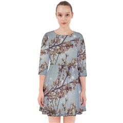 Dreamy Nature Motif Smock Dress by dflcprintsclothing