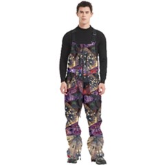 Stars Christmas Advent Men s Front Zip Ski And Snowboard Bib Pants by Paksenen