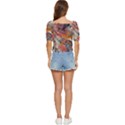 Abstract flames Button up blouse View4