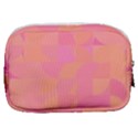 Geometric Pink Ocean  Make Up Pouch (Small) View2