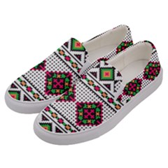 Ukrainian Folk Seamless Pattern Ethnic Ornament Border Element Traditional Men s Canvas Slip Ons by Grandong