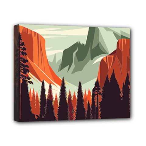 Mountains Canvas 10  X 8  (stretched) by Salmanaz77