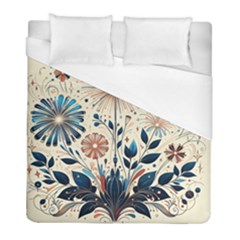Flowers Bloom Blossom Flora Modern Duvet Cover (full/ Double Size) by Salmanaz77