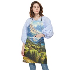 Forest Landscape Nature Trees Pocket Apron by Salmanaz77