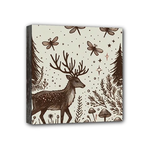Artwork Graffiti Painting Creative Mini Canvas 4  X 4  (stretched) by Salmanaz77