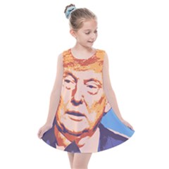 Orange Donald Trump Kids  Summer Dress by vintagetrump