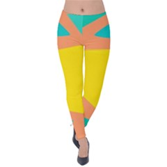 Geometric Design 02 Velvet Leggings by myclothy