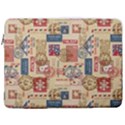 Letters Writing Paper Text Pattern 17  Vertical Laptop Sleeve Case With Pocket View1