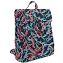 Leaves Pattern Patterns Colorful Flap Top Backpack View2