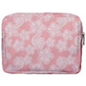 Lace White Ornamental Textile Make Up Pouch (Large) View2