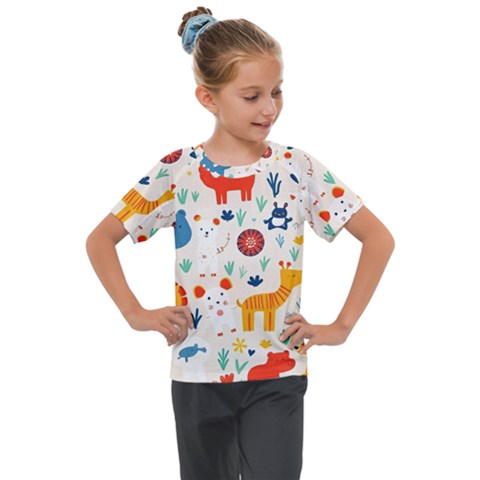 Pet Animal 03 Kids  Mesh Piece T-shirt by myclothy