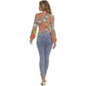 Pet Animal 05 Long Sleeve Deep-V Velour Top View4