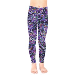 Neon Symphony Design Kids  Classic Winter Leggings by dflcprintsclothing