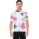  Minimalist Pattern With Simple Lines,flower And Shapes, Creating A Clean And Modern Men s Short Sleeve Rash Guard View1