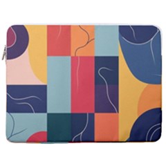  Minimalist Pattern With Simple Lines And Shapes, Creating A Clean And Modern Aesthe 17  Vertical Laptop Sleeve Case With Pocket by myclothy