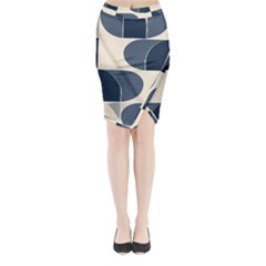 A Minimalist Pattern With Simple Lines And Shapes, Creating A Clean And Modern Aesthetic 04 Midi Wrap Pencil Skirt by myclothy