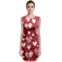 Valentine Sleeveless Velvet Midi Dress by pollyparadiseartshop