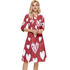 Valentine Classy Knee Length Dress by pollyparadiseartshop