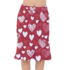 Valentine Short Mermaid Skirt by pollyparadiseartshop