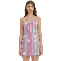 Candy Body Wrap Sleeveless V-neck Mini Dress by pollyparadiseartshop