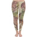 Retro Old Vintage Map Of Europe Classic Winter Leggings View1