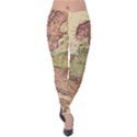 Retro Old Vintage Map Of Europe Velvet Leggings View1