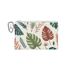 Leaves Autumn Canvas Cosmetic Bag (small) by Salmanaz77