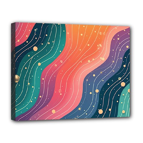 Art Abstract Pattern Canvas 14  X 11  (stretched) by Salmanaz77