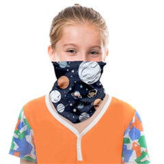 Space Galaxy Universe Stars Sky Face Covering Bandana (kids) by Paksenen