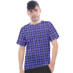 Blue Tartan Plaid 1 Men s Sport Top by dressshop