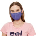 Blue Tartan Plaid 1 Crease Cloth Face Mask (Adult) View1