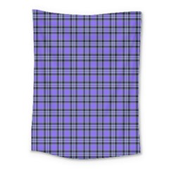 Blue Tartan Plaid 1 Medium Tapestry by dressshop