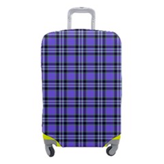 Blue Tartan Plaid 1 Luggage Cover (small) by dressshop