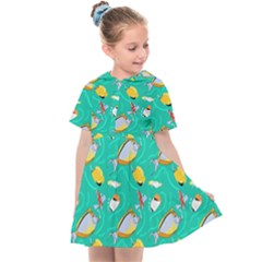 Naso Flame Fabric Kids  Sailor Dress by SeaworthyClothing