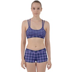 Purple Plaid Tartan 1 Perfect Fit Gym Set by dressshop