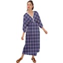 Purple Plaid Tartan 1 Grecian Style  Maxi Dress View1