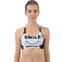 Black And White Simple Make Me Smile T Shirt 20250203 014057 0000 Back Web Sports Bra by Cowcow2005
