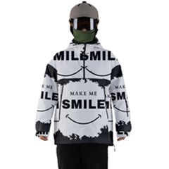 Black And White Simple Make Me Smile T Shirt 20250203 014057 0000 Men s Ski And Snowboard Waterproof Breathable Jacket by Cowcow2005