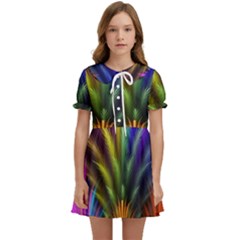 Abstract Colors - , Abstract Colors Kids  Sweet Collar Dress by kyorashop23