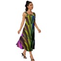 Abstract Colors - , Abstract Colors Square Neckline Tiered Midi Dress View3