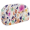 Abstract Floral Background Make Up Case (Medium) View1