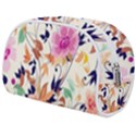 Abstract Floral Background Make Up Case (Medium) View2