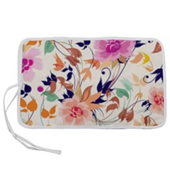 Abstract Floral Background Pen Storage Case (l) by kyorashop23