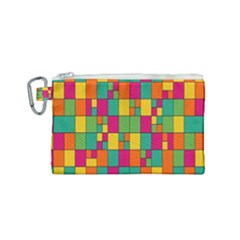 Abstract-background Canvas Cosmetic Bag (small) by kyorashop23