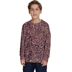Human Spider Mutant Creatures Motif Random Pattern Kids  Crewneck Sweatshirt by dflcprintsclothing