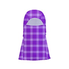 Purple Plaid Tartan 3 Adjustable Balaclava Face Mask by dressshop